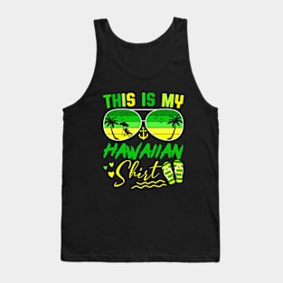 This Is My Hawaiian Tropical Luau Costume Party Hawaii Tank Top